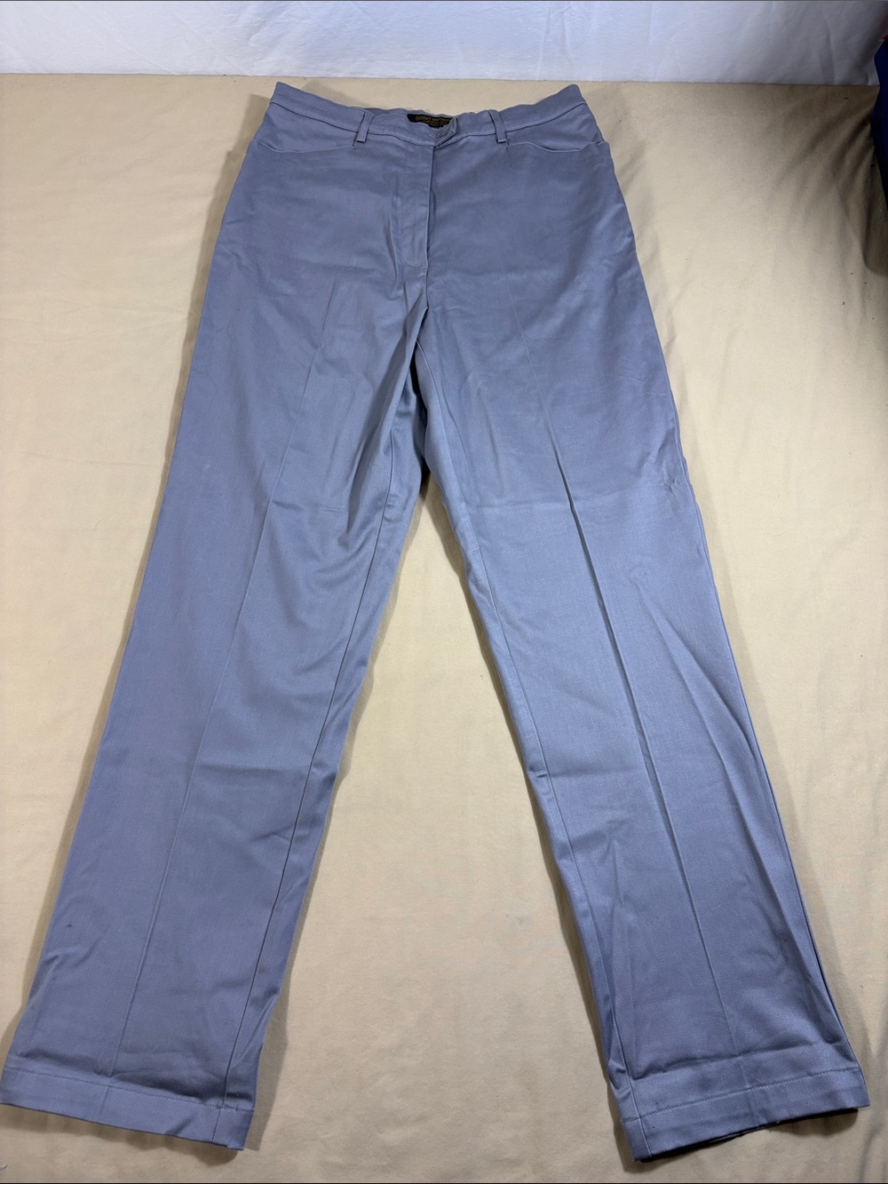 Brooks Brothers 12 Tab Front Sateen Pants Grey Cotton Stretch Work Trousers NWT